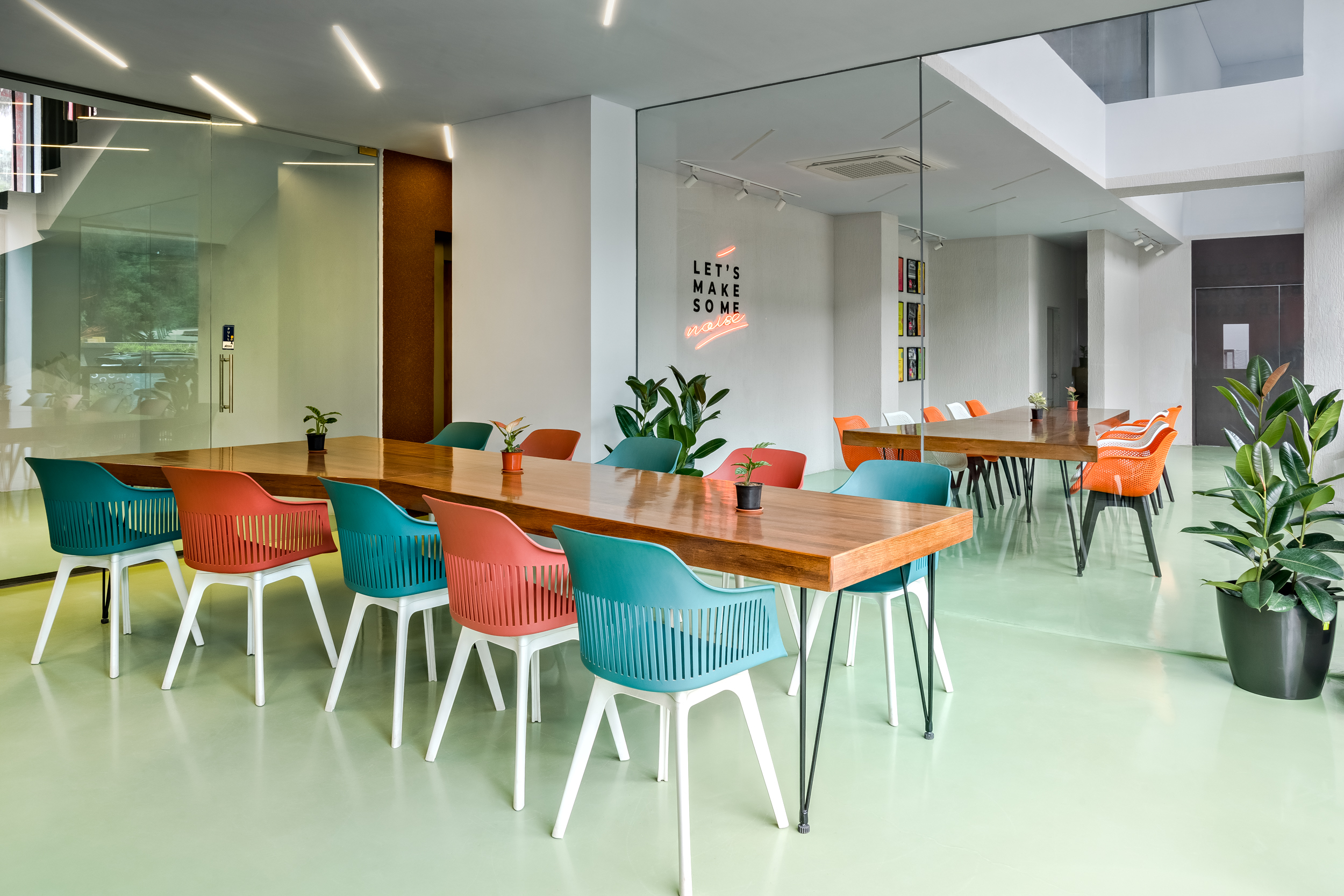 Common workspace at Hostel